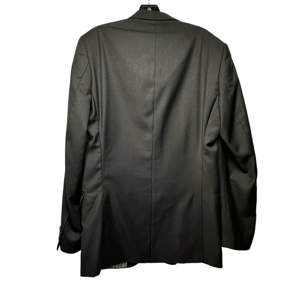 Giorgio Fiorelli Blazer Size 40L Euro Slim AMF Notch Shark No Pleat DARK NAVY - Picture 2 of 16